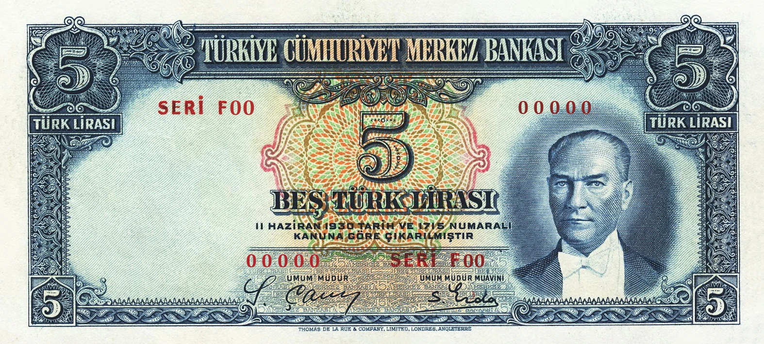 5 Türk Lirası